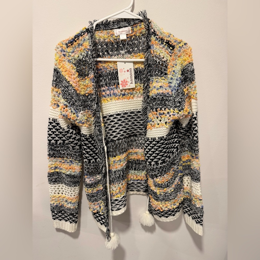 Kamana Multicolor Bouclé Knit Sweater - Women's M